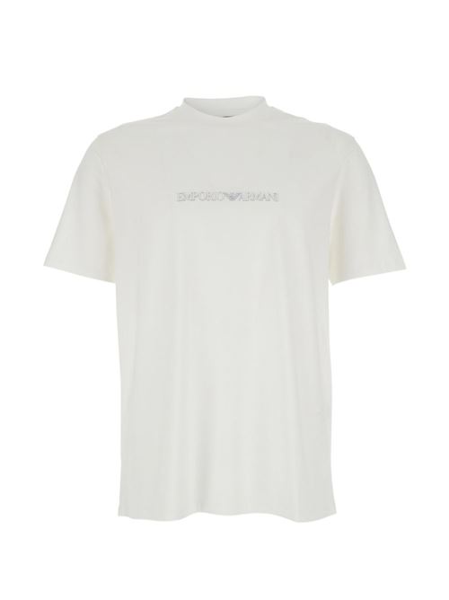 T-shirt uomo Emporio Armani bianca con logo EMPORIO ARMANI | EM004583AF13669M0307